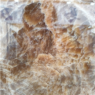 Nature Brown Rock Sugar Onyx For  Floor Tile