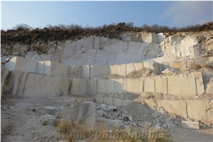 White Namibe Marble Quarry