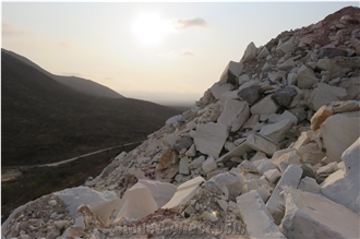 White Namibe Marble Quarry