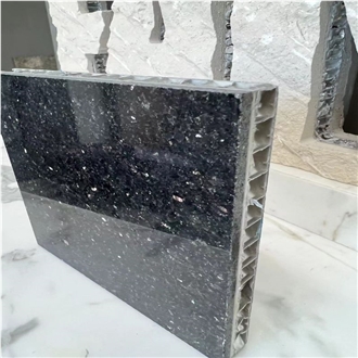 Black Galaxy Granite Laminated Honeycomb Backed Panels