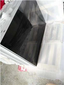 Chinese Abolutely Black Shanxi Black Granite Tiles