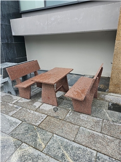 Stone Granite Furniture Table Set