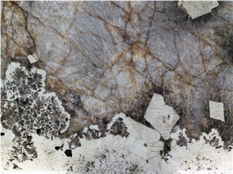 Big Golden Crystal Patagonia Quartzite Slabs