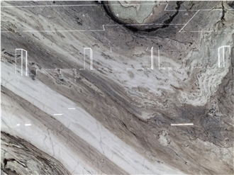 Ice Age White Quartzite Slabs