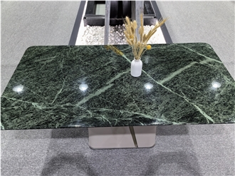 Prada Green Marble Reception Desk Tops