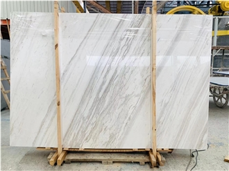 Book Matched Volakas White Marble Slabs
