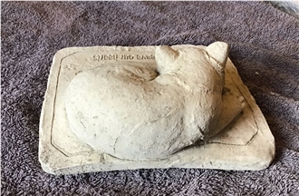 Cat Sculptured Pet Gravestones