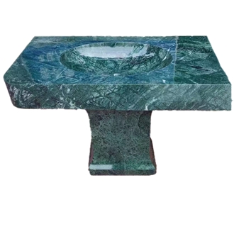 India Green Marble Square Sink