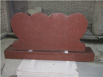 Romanian Cemetery Imperial Red Granite Headstone