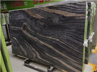 Cheap China Silver Wave Marble Slabs