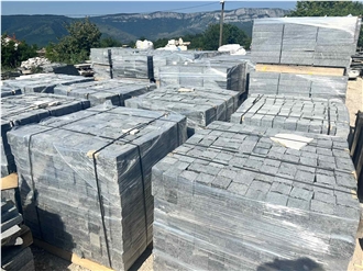 Grigio Travnik Dark Gray Granite Cubes Cobble Stone