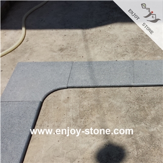 Flamed G654 Sesame Grey Tiles For Bench And Road Sides