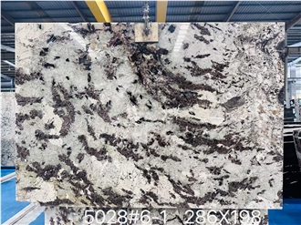 YUANDA Natural Snow White Flower Granite Slabs