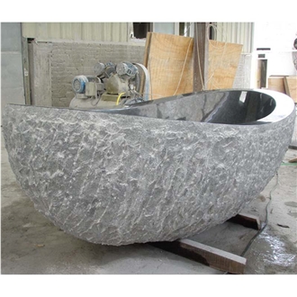 China G654 Granite Bathtub Polish Inside Nature Outside