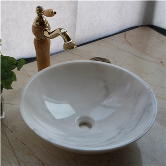 China Guangxi White Round Washbasin 42X42X14CM