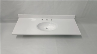 Double Sink Cultured Marble 61X22 Vanity Tops