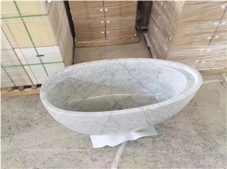 Natural Marble Stone Freestanding Bathtub