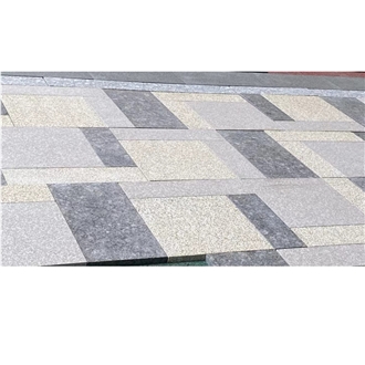 Granite Paving Stone Pattern Set Tiles For Exterior Walkway Design