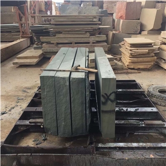 China Green Sandstone Tile Slabs Polished
