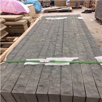 China Grey Sandstone Tile Slabs Bush Hammered