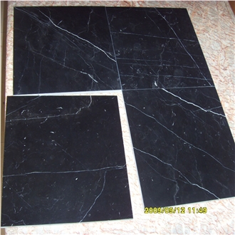 China Nero Marquina Marble Black Marble Big Slabs Tiles