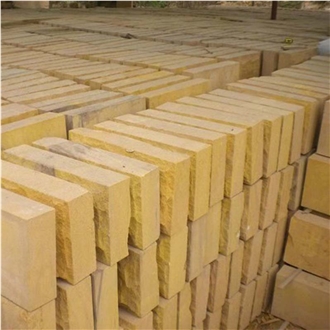 China Yellow Sandstone Tiles Slab