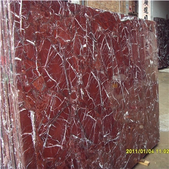 Elazig Cherry Rosso Levanto Red Marble Slab Tiles