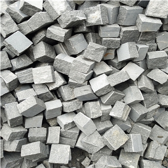 G654 Gray Cubes For Granite Stone Pavings