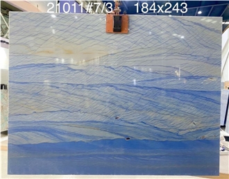 Azul Macaubas Quartzite Slabs For Wall Decor Flooring
