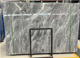 Glossy Polished Space Grey Marble Slab Wall Tiles