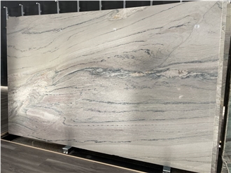 Polished Decorative Aquarela White Quartzite Slabs