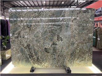 Polished Green Marble Slabs For Household Decoration