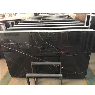 Black Nero Marquina Marble Slabs For Floor