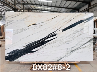 Bamboo White Marble Slabs