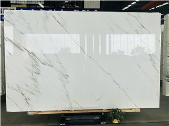 Bamboo White Marble Slabs