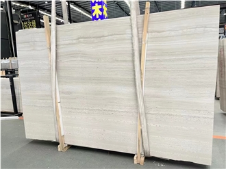 China Wooden White Marble Big Slabs Tiles Serpeggiante Floor