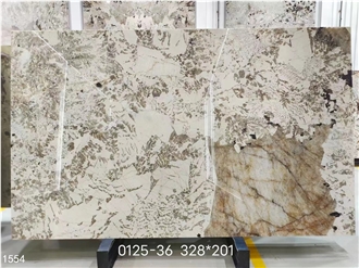 Pandora Granite Tiles Beige White Stone Big Slab Wall Use