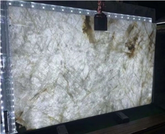 Cristallo Quartzite Slabs For Interior Use