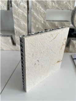 Jerusalem Gold Limestone Tile Laminated Honeycomb Backing
