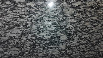 Wave White Granite Slabs Spray White Granite