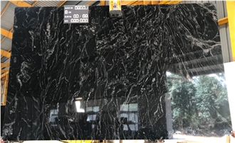 Forest Black Granite Slabs