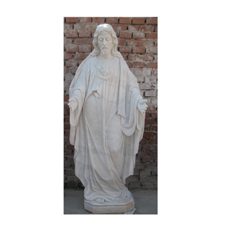 Life Size Garden Decoration Mrable Customs Jesus Statue