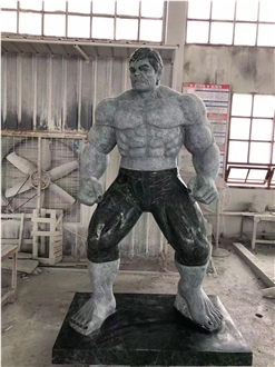 Marble Carved Hulk Garden Statue