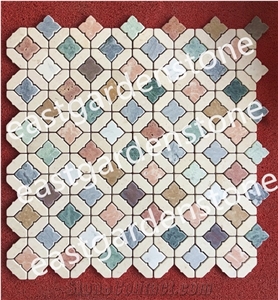 Multicolor Tumbled Marble Mosaic