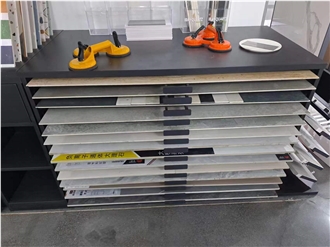 Stone Tile Display Cabinet
