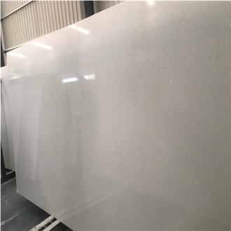 Crystal White Artificial Quartz Stone Kitchen Countertops