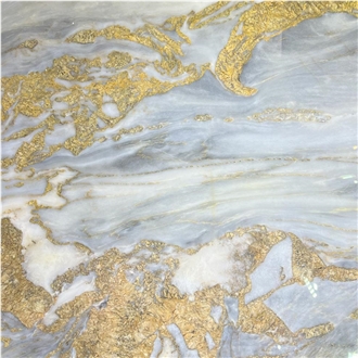 Golden White Marble Tile