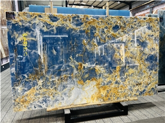 Blue Onyx Slabs And Wall Tiles