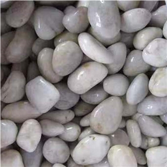 White Mixed River Stone, Pebble Stone