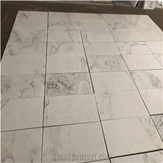Chinese White High Quality Calacatta Taupe Marble Tiles